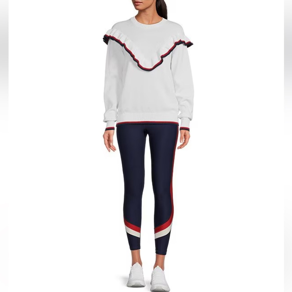 NEW The Upside Columbia Boo Frill Knit Top Cotton Sweater Sz M - Picture 3 of 10